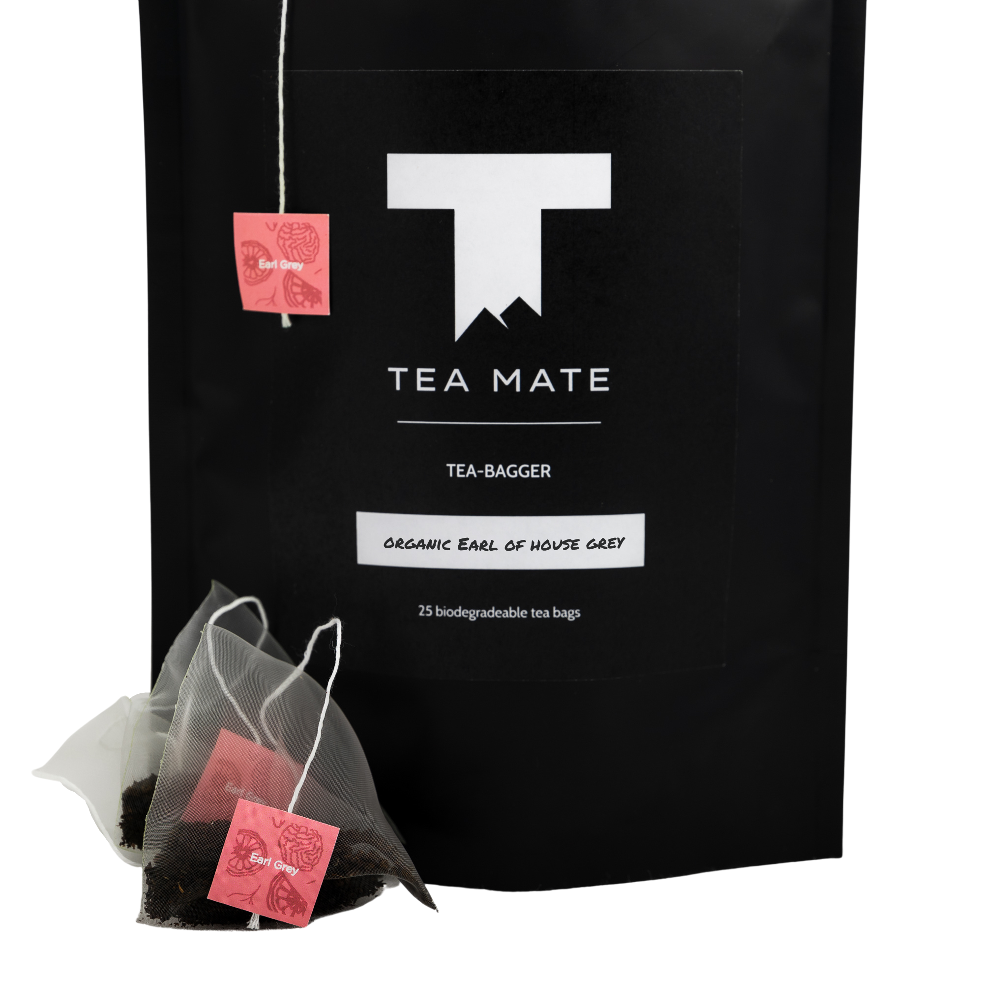 Close Up Australian Tea Packaging Of TEA MATE Organic Earl Of House Grey Earl Grey Tea In Premium Biodegradable Tea Bags