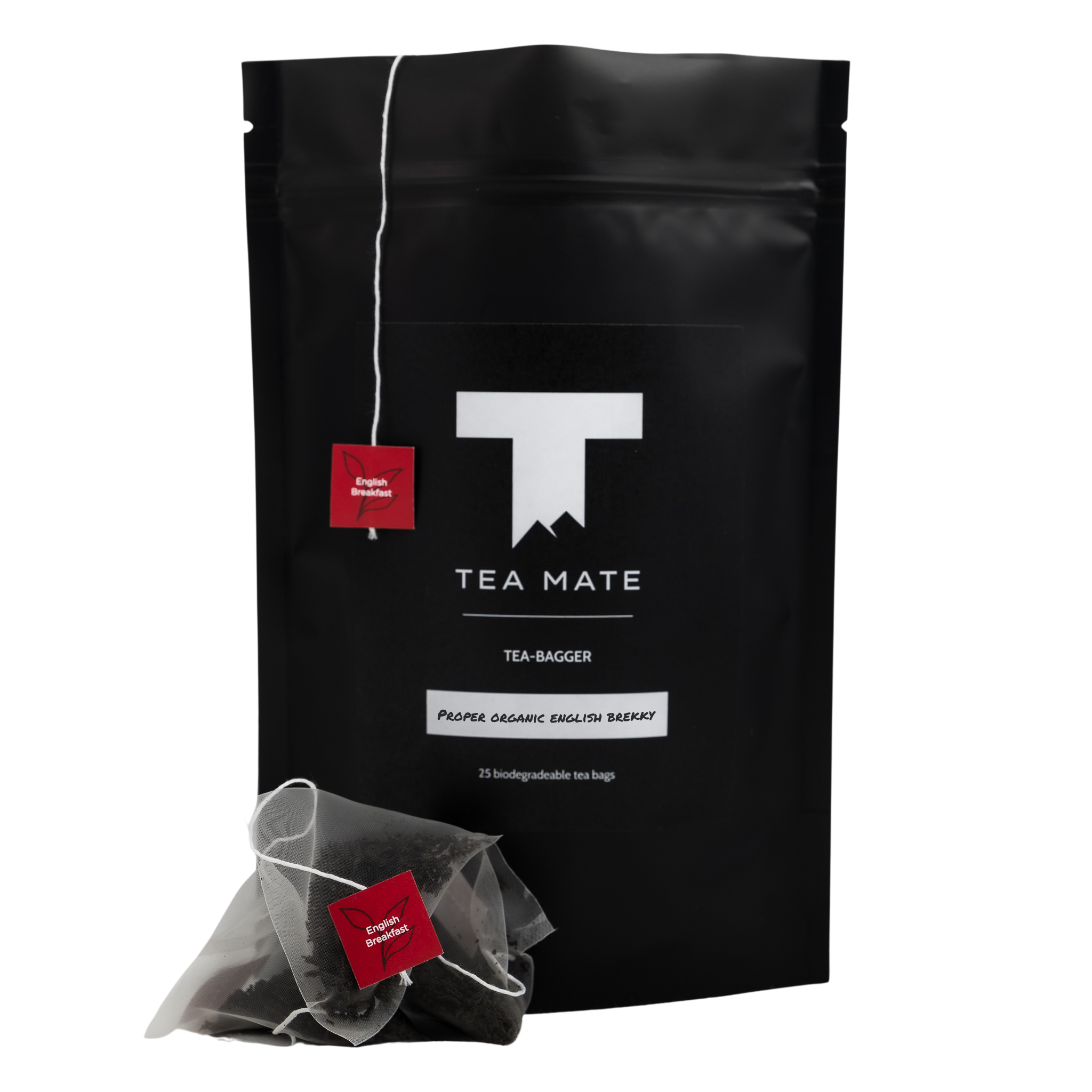 TEA MATE Proper Organic English Breakfast Tea (25 Premium Biodegradable Tea Bags)