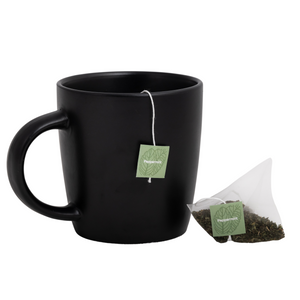 TEA MATE Black Tea Cup With TEA MATE Organic Peppy Mint Peppermint Tea & Premium Biodegradable Tea Bags