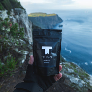 TEA MATE is an Australian local tea company. Shop premium Australian tea by two best mates who live in the mountains and by the sea on the East Coast Of Australia. Picture is of TEA MATE Organic Black Assam 100 gram loose leaf tea.